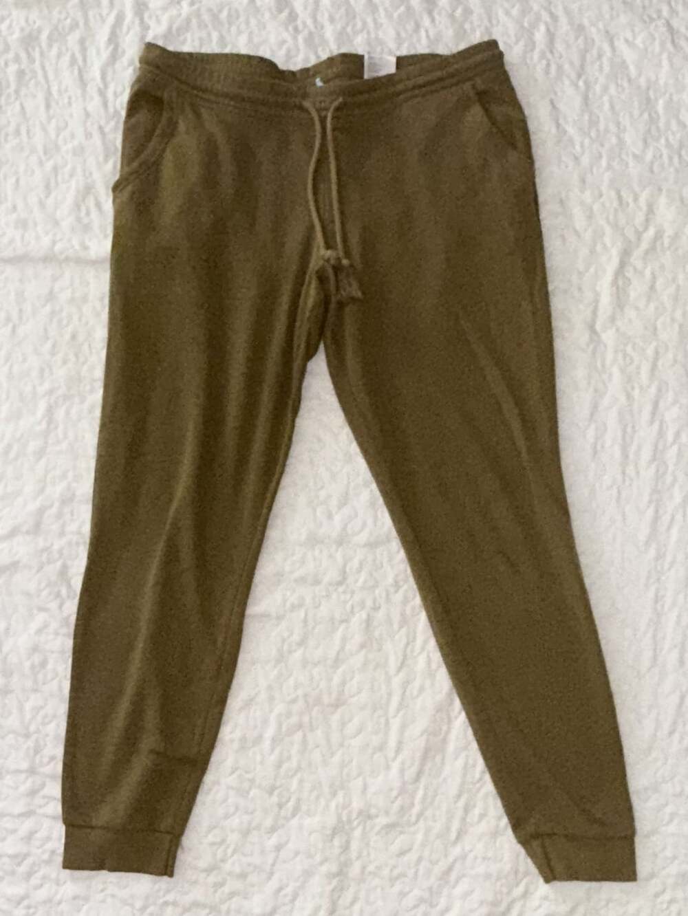 Divided by H&M Basic Olive Green Drawstring Jogger Sweatpants Size M